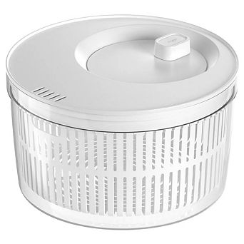 OU Salad Spinner Clear 5.8-qt - Vegetable Washer, Lettuce Dryer with Bowl, Lid & Storage Container