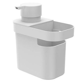 OU 22oz Soap Dispenser, Kitchen Soap Pump, Sponge & Dish Brush Holder, Gel & Dish Soaps Compatible