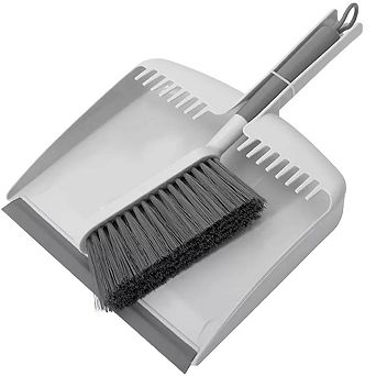 OU Flow Hand Broom with Dust Pan Set, Home Cleaning Brush and Dustpan Combo