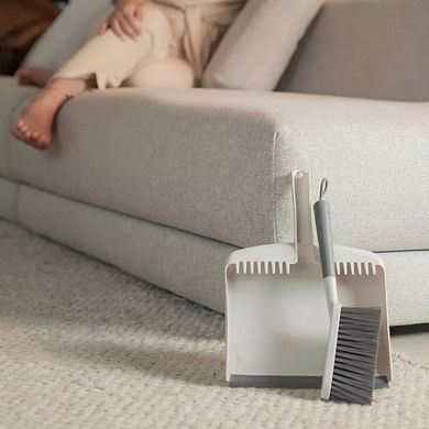 OU Flow Hand Broom with Dust Pan Set, Home Cleaning Brush and Dustpan Combo