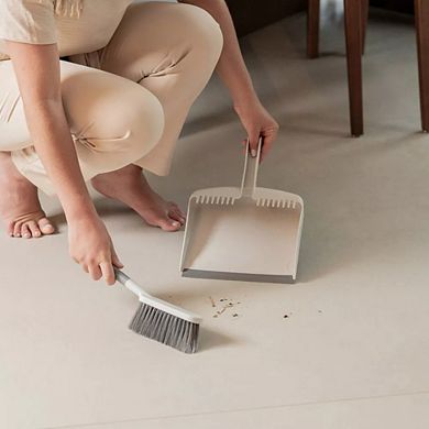 OU Flow Hand Broom with Dust Pan Set, Home Cleaning Brush and Dustpan Combo