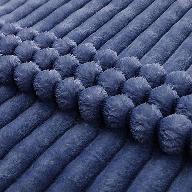 Kate Aurora Lux Ultra Soft and Plush Umbra Ombre Designed Oversized Accent Throw Blanket