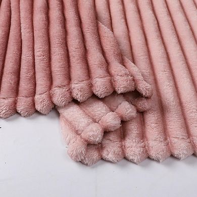 Kate Aurora Lux Ultra Soft and Plush Umbra Ombre Designed Oversized Accent Throw Blanket