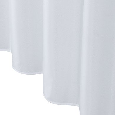 Hotel Collection XL White Fabric Shower Curtain With Magnetic Hem