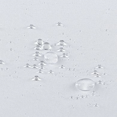 Hotel Collection XL White Fabric Shower Curtain With Magnetic Hem