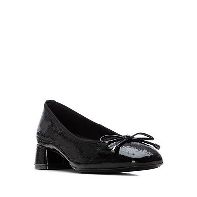 XTI Women's Patent Leather Block Heel Pumps 144242