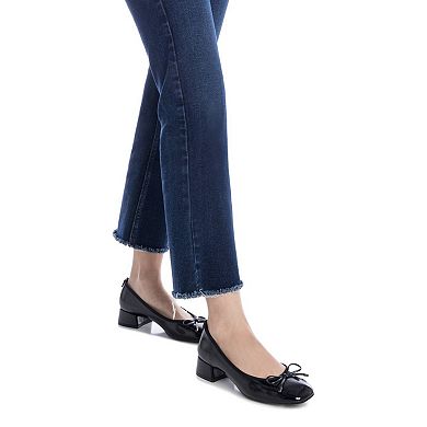 XTI Women's Patent Leather Block Heel Pumps 144242