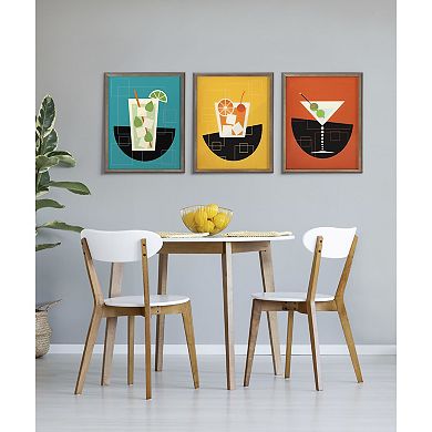 Blake Martini Framed Printed Art by Amber Leaders Designs