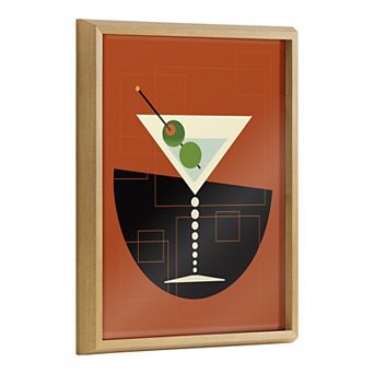 Blake Martini Framed Printed Art by Amber Leaders Designs