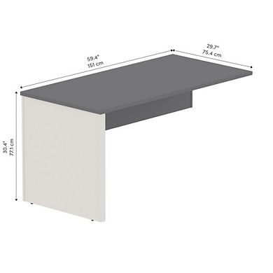 Bestar 60W Return Table
