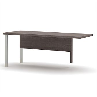 Bestar 72W Return Table with Metal Legs