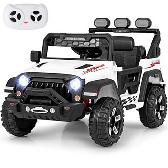 Costway 12V Kids Ride On Truck with 2*12V Motors Spring Suspension & Remote Control