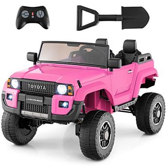 Costway 24V 2 Seater Ride on Car for Kids Licensed Toyota LC250 Ride on Truck with Remote