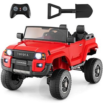 Costway 24V 2 Seater Ride on Car for Kids Licensed Toyota LC250 Ride on Truck with Remote