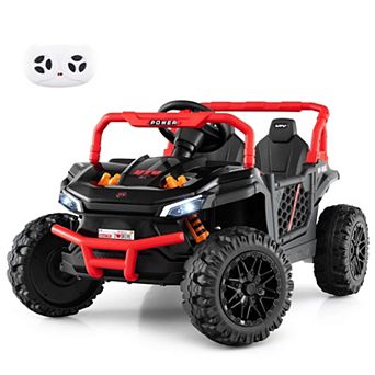 Costway 12V Kids Ride on Truck with Parental Remote 3 Speeds & Reverse Forward Function