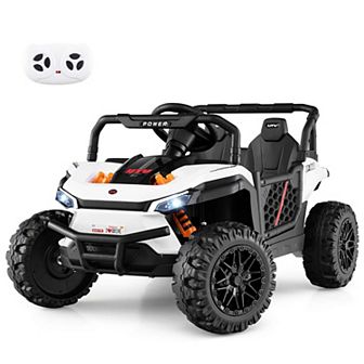 Costway 12V Kids Ride on Truck with Parental Remote 3 Speeds & Reverse Forward Function