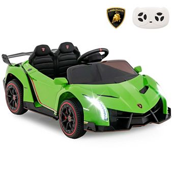 Costway Licensed Lamborghini 4WD Kids Ride-on Sports Car 12V Electric Vehicle with Remote