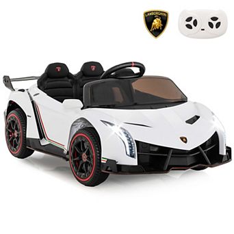 Costway Licensed Lamborghini 4WD Kids Ride-on Sports Car 12V Electric Vehicle with Remote