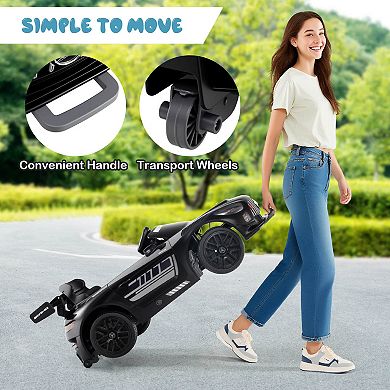 Costway Ride on Car Licensed Mercedes-AMG GT3 Kids Car with Remote Control 3 Speeds