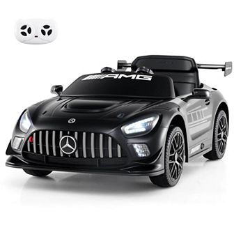 Costway Ride on Car Licensed Mercedes-AMG GT3 Kids Car with Remote Control 3 Speeds