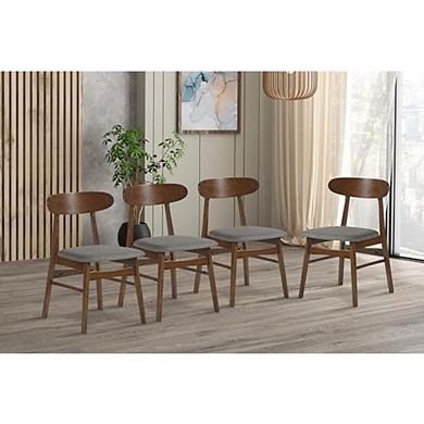 New Classic Furniture Morocco Dark Gray Solid Wood Dining Chair (Set of 4)