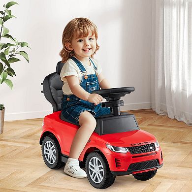 Costway Kids Ride on Push Car with Horn & Start-up Sound Under-seat Storage Push Handle
