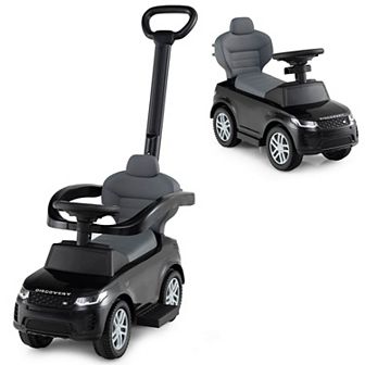 Costway Kids Ride on Push Car with Horn & Start-up Sound Under-seat Storage Push Handle