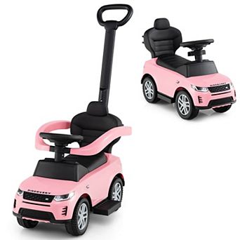 Costway Kids Ride on Push Car with Horn & Start-up Sound Under-seat Storage Push Handle