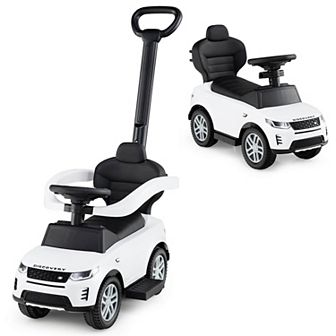 Costway Kids Ride on Push Car with Horn & Start-up Sound Under-seat Storage Push Handle