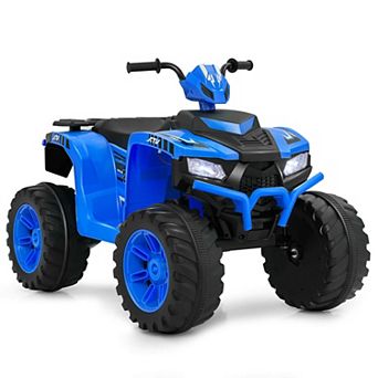 Costway 24V Kids Ride-On Electric ATV 4-Wheeler Quad Car with Wireless Connection