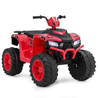 Costway 24V Kids Ride-On Electric ATV 4-Wheeler Quad Car with Wireless Connection