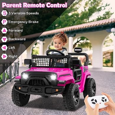 Costway 12V Kids Ride on Truck Car Battery Powered Electric Vehicle with Remote Control