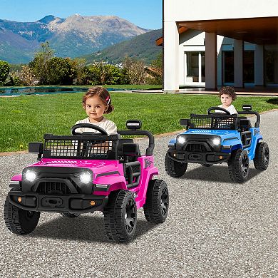 Costway 12V Kids Ride on Truck Car Battery Powered Electric Vehicle with Remote Control