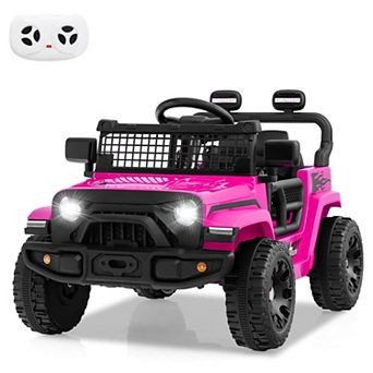 Costway 12V Kids Ride on Truck Car Battery Powered Electric Vehicle with Remote Control