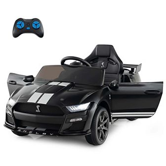 Costway 12V Licensed Ford Mustang Shelby GT500 Kids Ride on Car with Remote Control