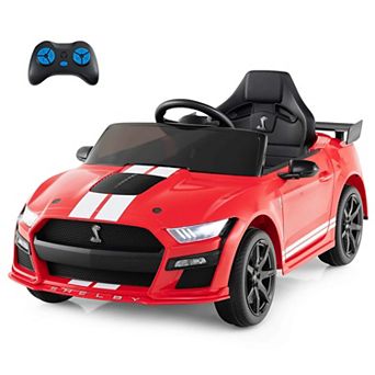 Costway 12V Licensed Ford Mustang Shelby GT500 Kids Ride on Car with Remote Control