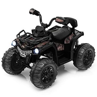 Costway 12V Kids Ride On ATV Electric 4-Wheeler Quad 2 Speeds with Mp3 & Headlights
