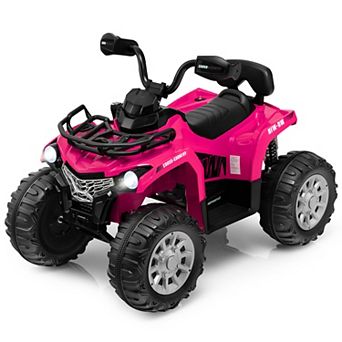Costway 12V Kids Ride On ATV Electric 4-Wheeler Quad 2 Speeds with Mp3 & Headlights