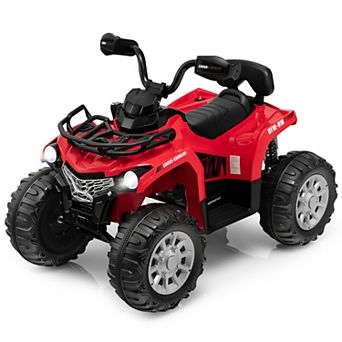 Costway 12V Kids Ride On ATV Electric 4-Wheeler Quad 2 Speeds with Mp3 & Headlights