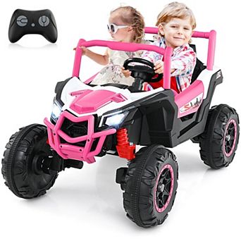 Costway 24V Kids Ride on UTV with 4 x 100W Powerful Engine Remote Control High/Low Speed