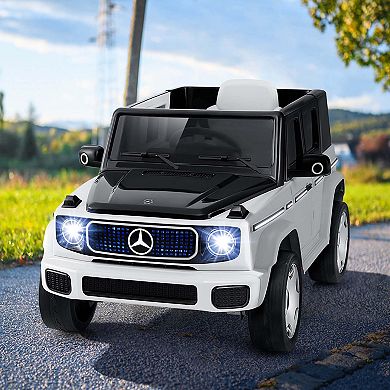 Costway Licensed Mercedes-Benz EQG Kids Ride On Car with Remote Control Detachable Battery