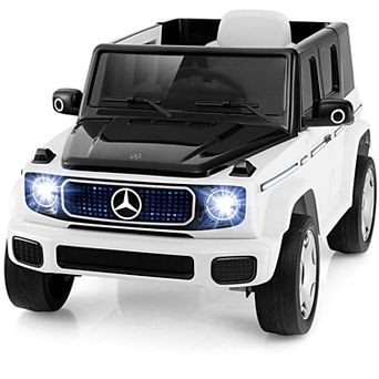Costway Licensed Mercedes-Benz EQG Kids Ride On Car with Remote Control Detachable Battery