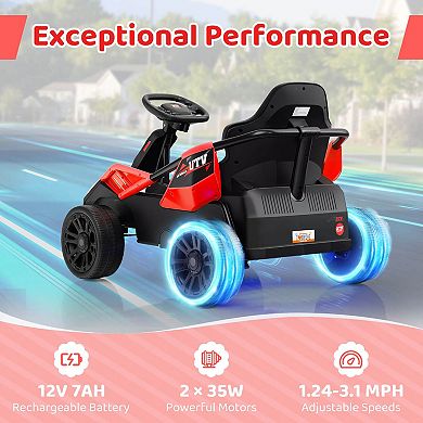Costway Ride on Car for Big Kids 12V Battery Powered Electric UTV with Remote Control