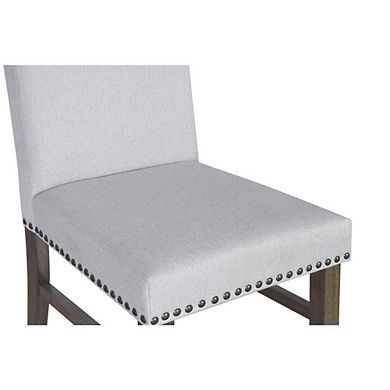 New Classic Furniture Julius Upholstered Dining Chair (2 Per Carton)-Walnut