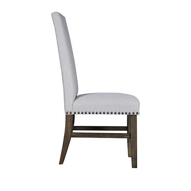 New Classic Furniture Julius Upholstered Dining Chair (2 Per Carton)-Walnut