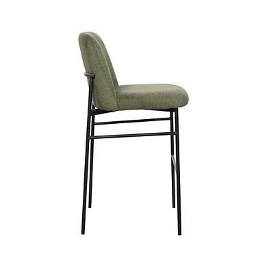 New Classic Furniture Erik Metal & Fabric Bar Chair (Set of 2), Green