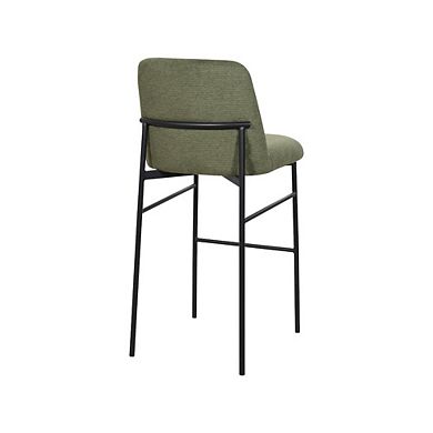 New Classic Furniture Erik Metal & Fabric Bar Chair (Set of 2), Green
