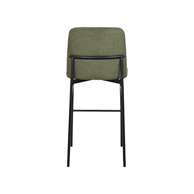 New Classic Furniture Erik Metal & Fabric Bar Chair (Set of 2), Green