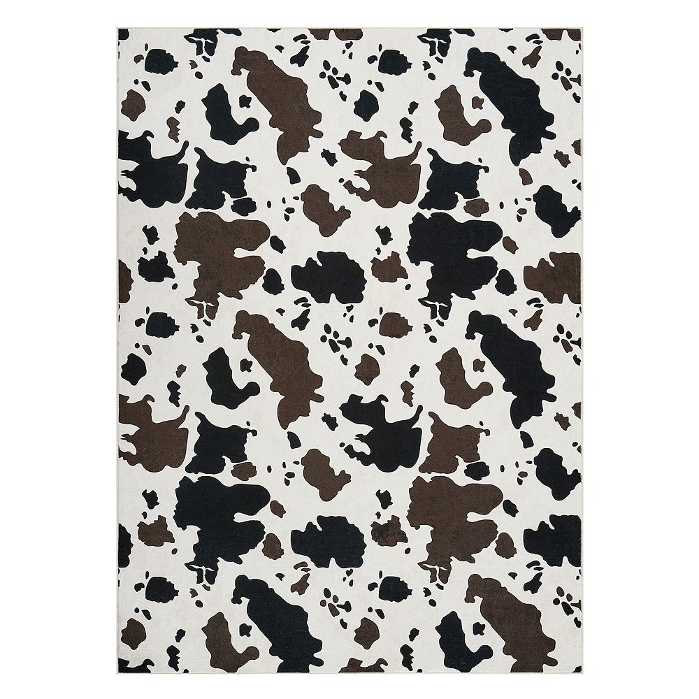 Cow Print Rug Western Room Decor Carpet Milk Cow Print Washable ...