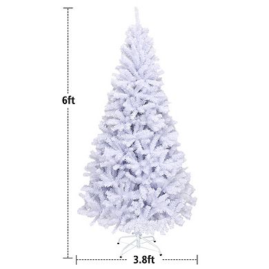 Costway 6/7.5/9Ft Hinged Artificial Christmas Tree Premium Pine Tree